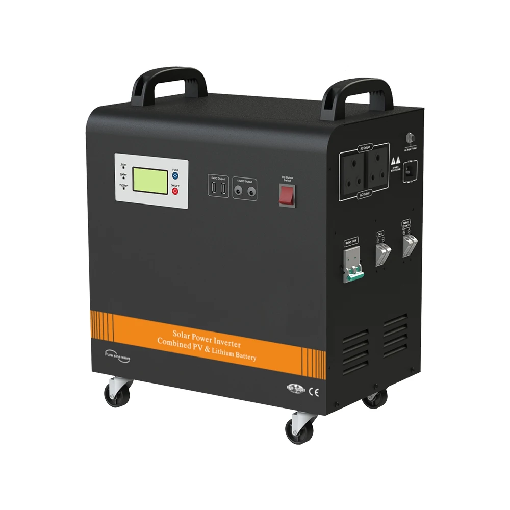 Mini Portable Generator for Tourist Solar Panel 1kw 2kw Portable Solar Generator 12V/24V 100A Built-in LFP Battery Factory Price