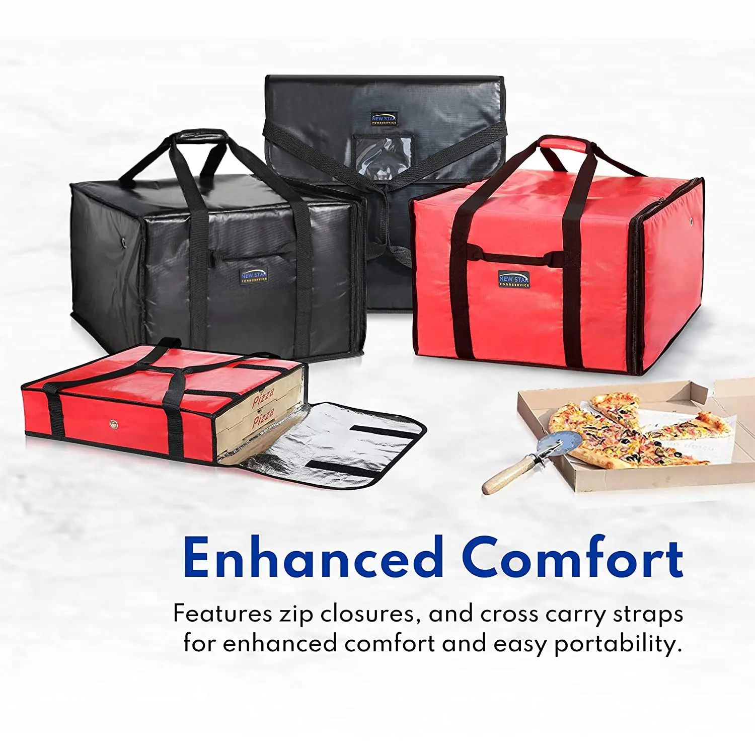 Wholesale Thermal Pizza Tote Cooler Bag Polyester Insulated