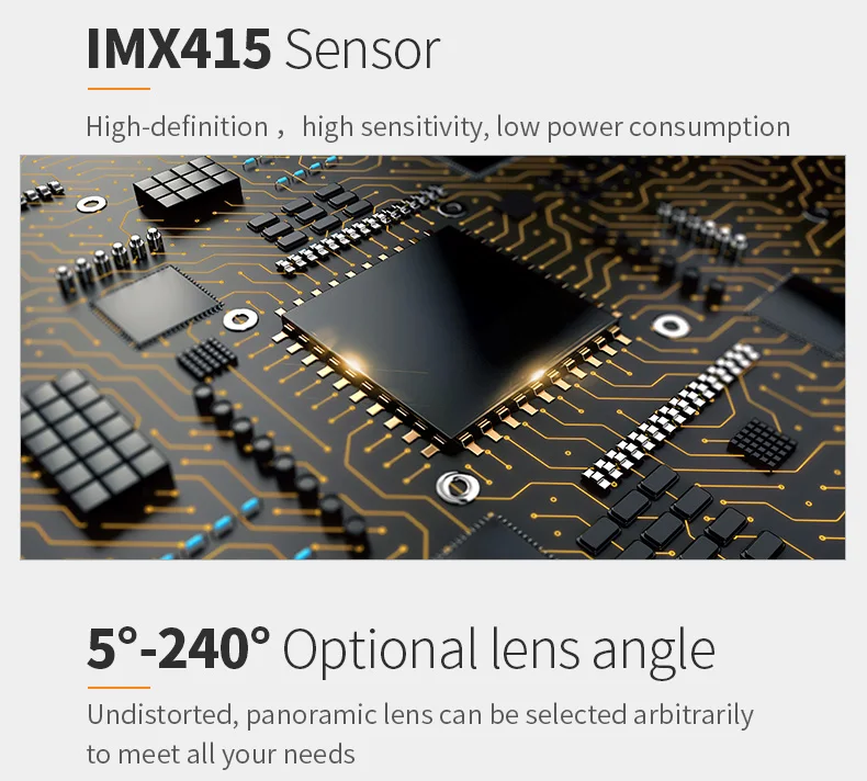 DGZX 4K HD IMX415 Backlight Recognition Camera 8MP Wide Angle Surveillance Smart Home Camera Module插图4