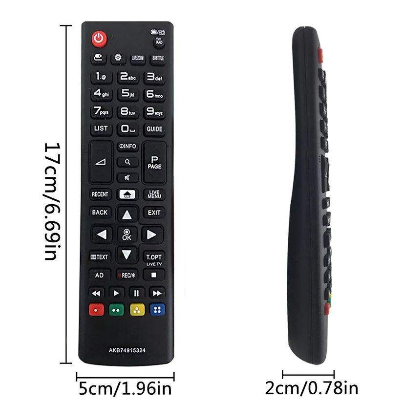 AKB74915324 Télécommande TV de remplacement pour LG TV 43UH610V / 50UH635V  / 32LH604V