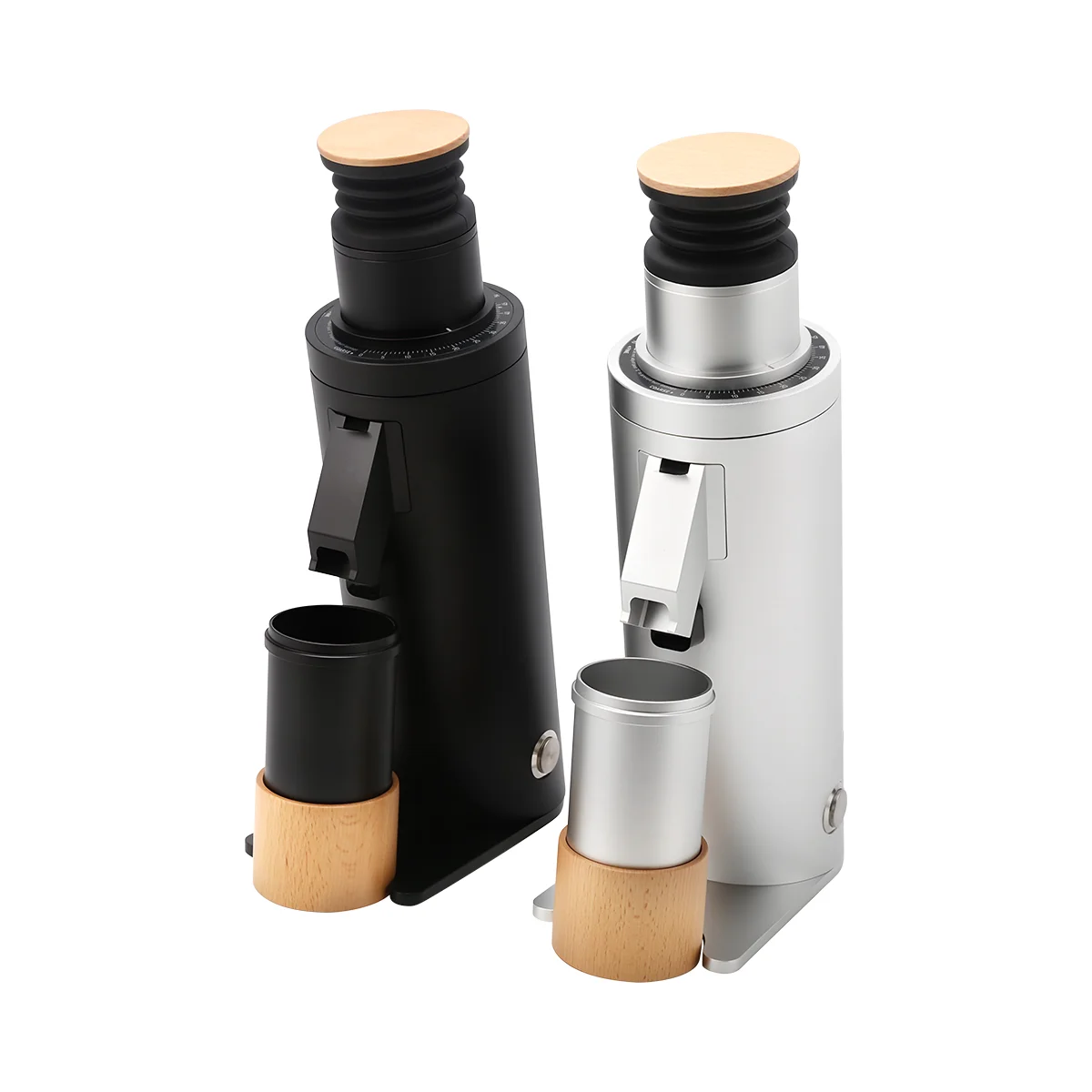 DWE③ Qika Coffee DF64V Espresso Grinder - Adjustable Speed & Red Ti Burr