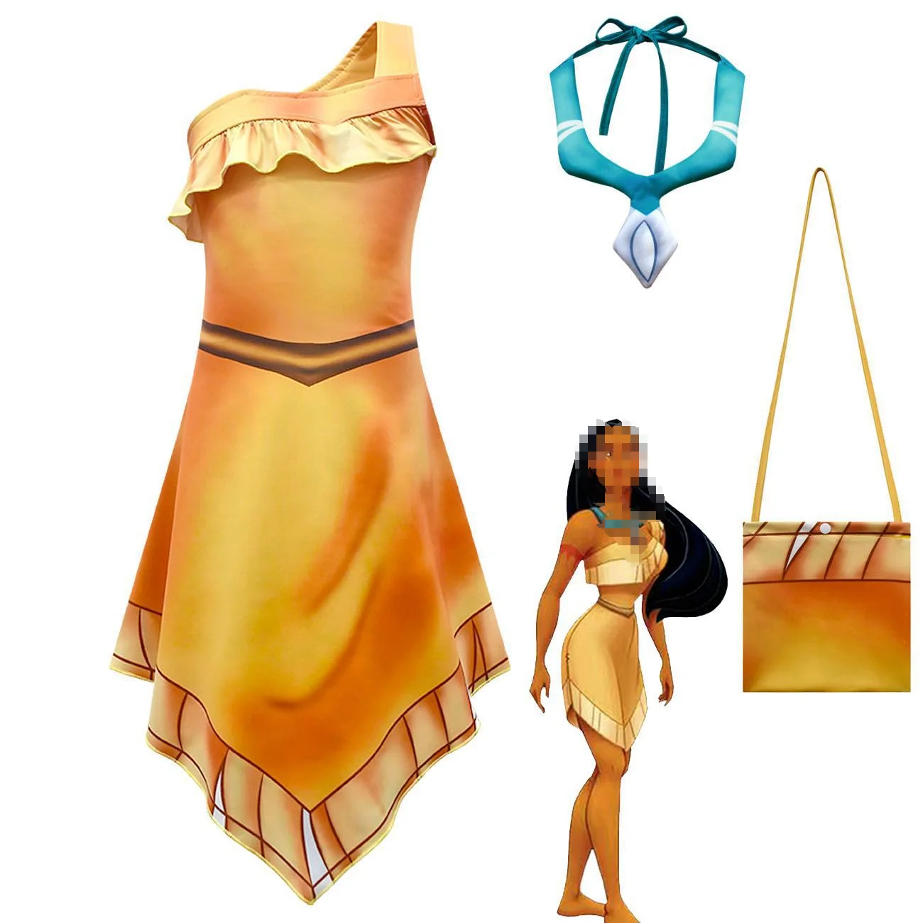 pocahontas dress Princess Costume machine washable on a gentle cycle Pocahontas costume is ready 🍂🍃😊,
