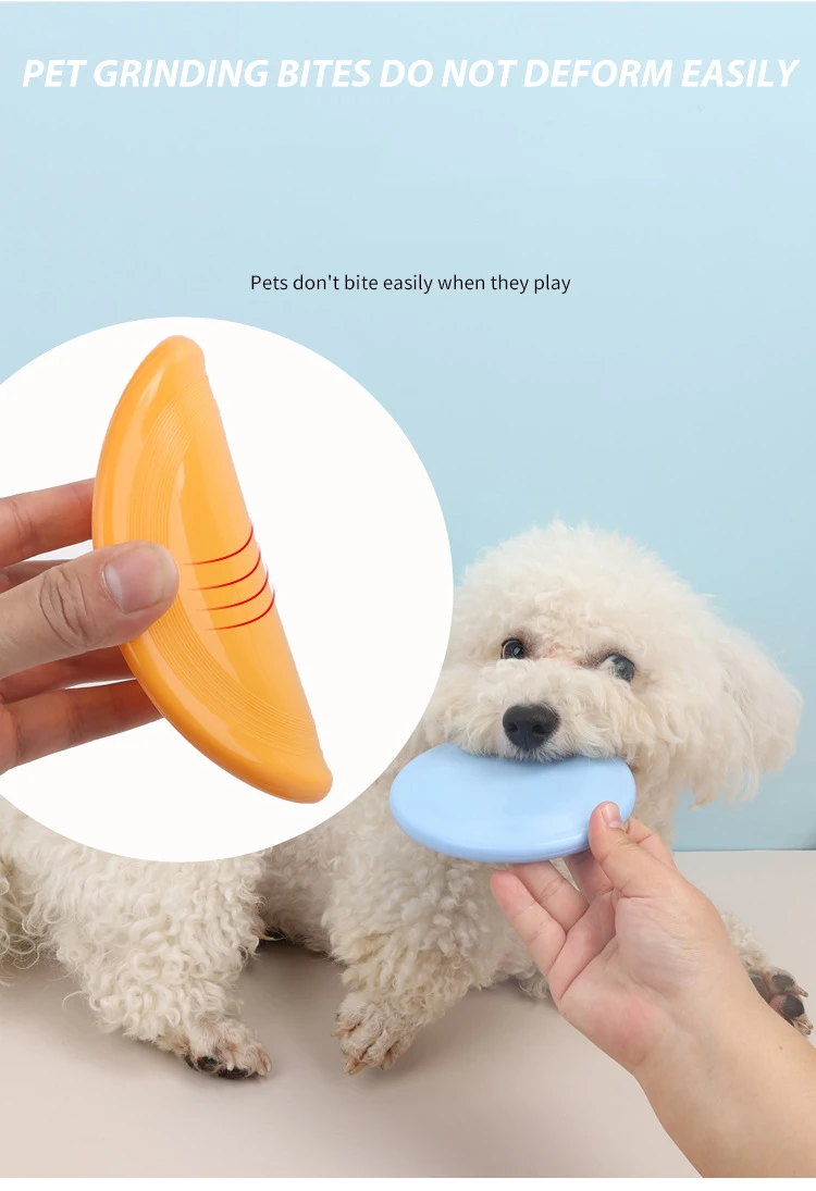 5 Colors Silicone Flying Saucer Funny Dog Cat Toy Dog Game Flying Discs  Resistant Chew Puppy Training Interactive Pet Supplies, image size:750x1095