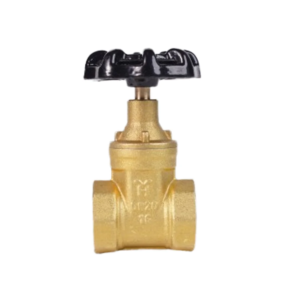 High-Temperature Manual Brass Control Gate Valve 1/2\" & 4\" Brass Copper Thread Ball Structure for Water Use details