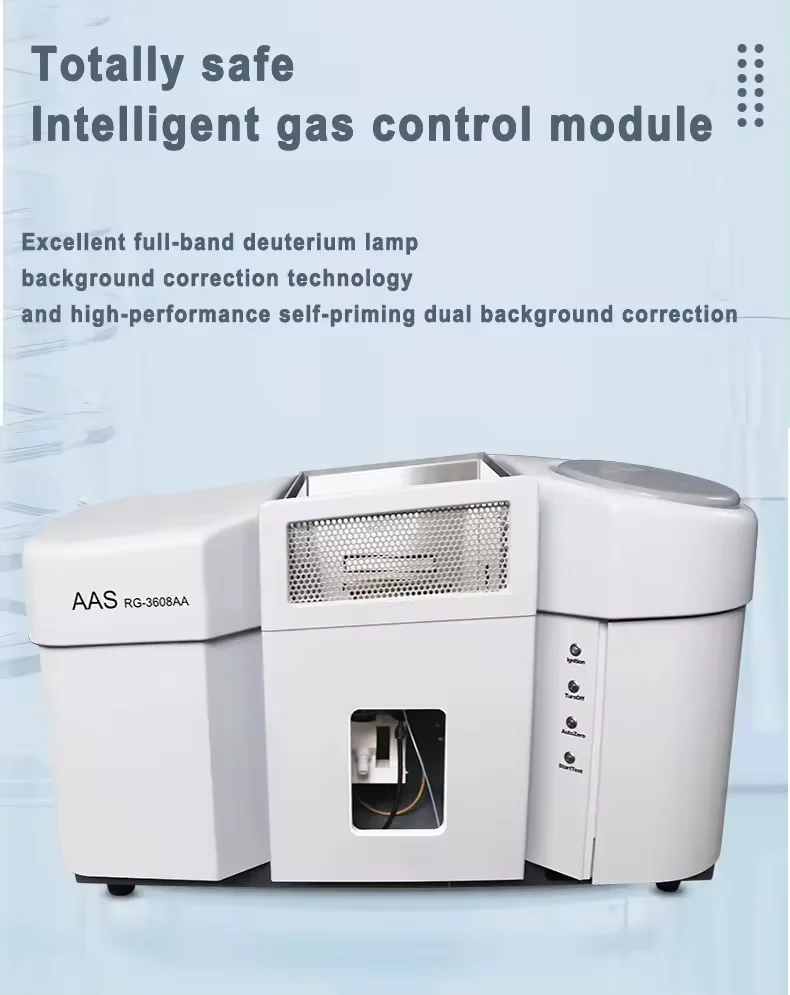IKEME Lab Testing Double Beam Atomic Absorption Spectrophotometer Price Lab Aas Trace Metal Test Spectrometer for Metal Analysis