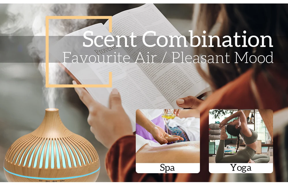 Cool Mist Ultrasonic Air Humidifier and Essential Oil Diffuser for Concentration