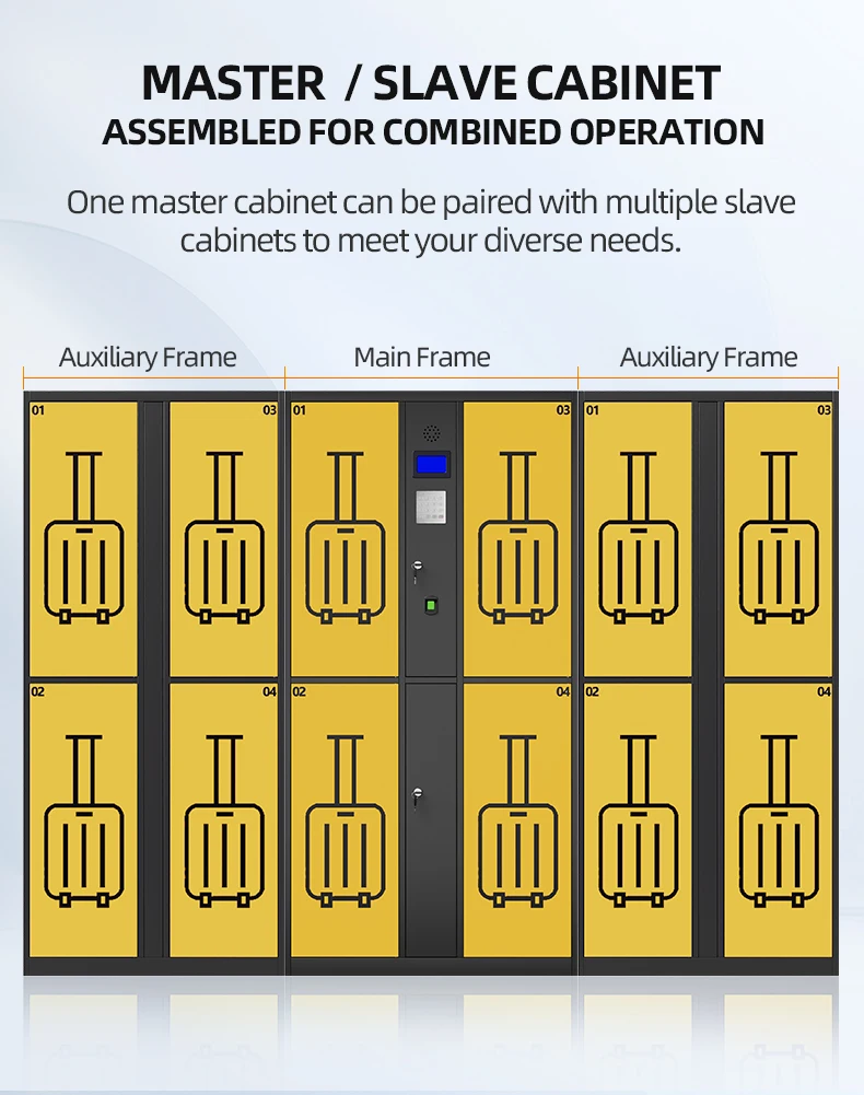product rfid smart luggage locker for airport train station with electronic management system  access control-19