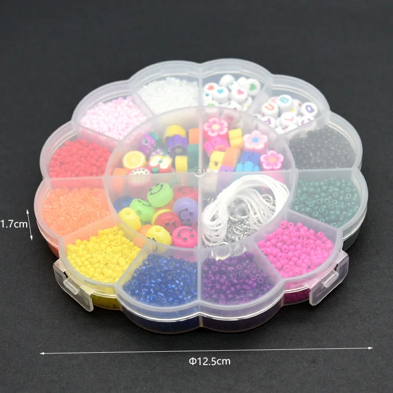 box set 2/3/4mm glass seed beads