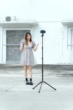 Small Rig Folding Live Stand Set Tripod Kit  PT-30 Universal Tripod with a 1/4"-20 Screw 4452 detail image
