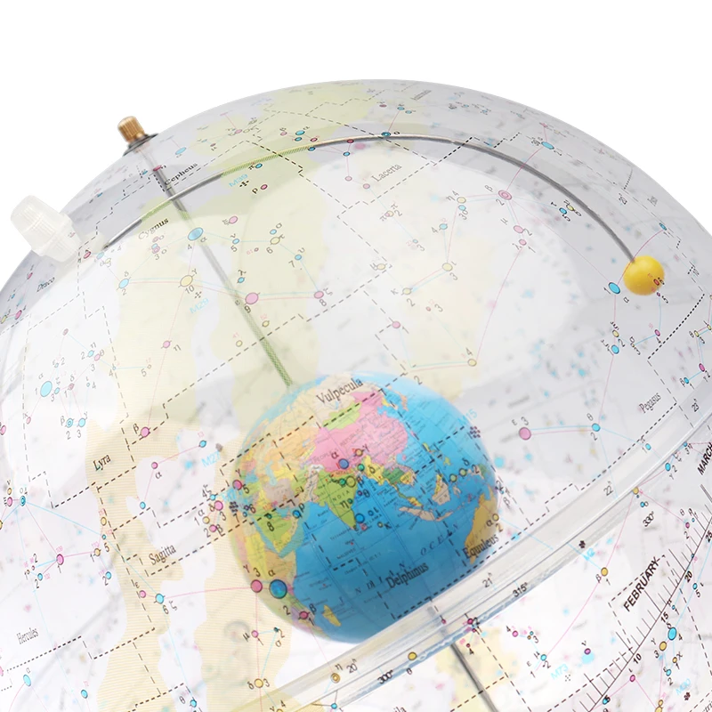 World Globe Centerpiece the Transparent Celestial Globe Wholesale clear Plastic Celestial Globe