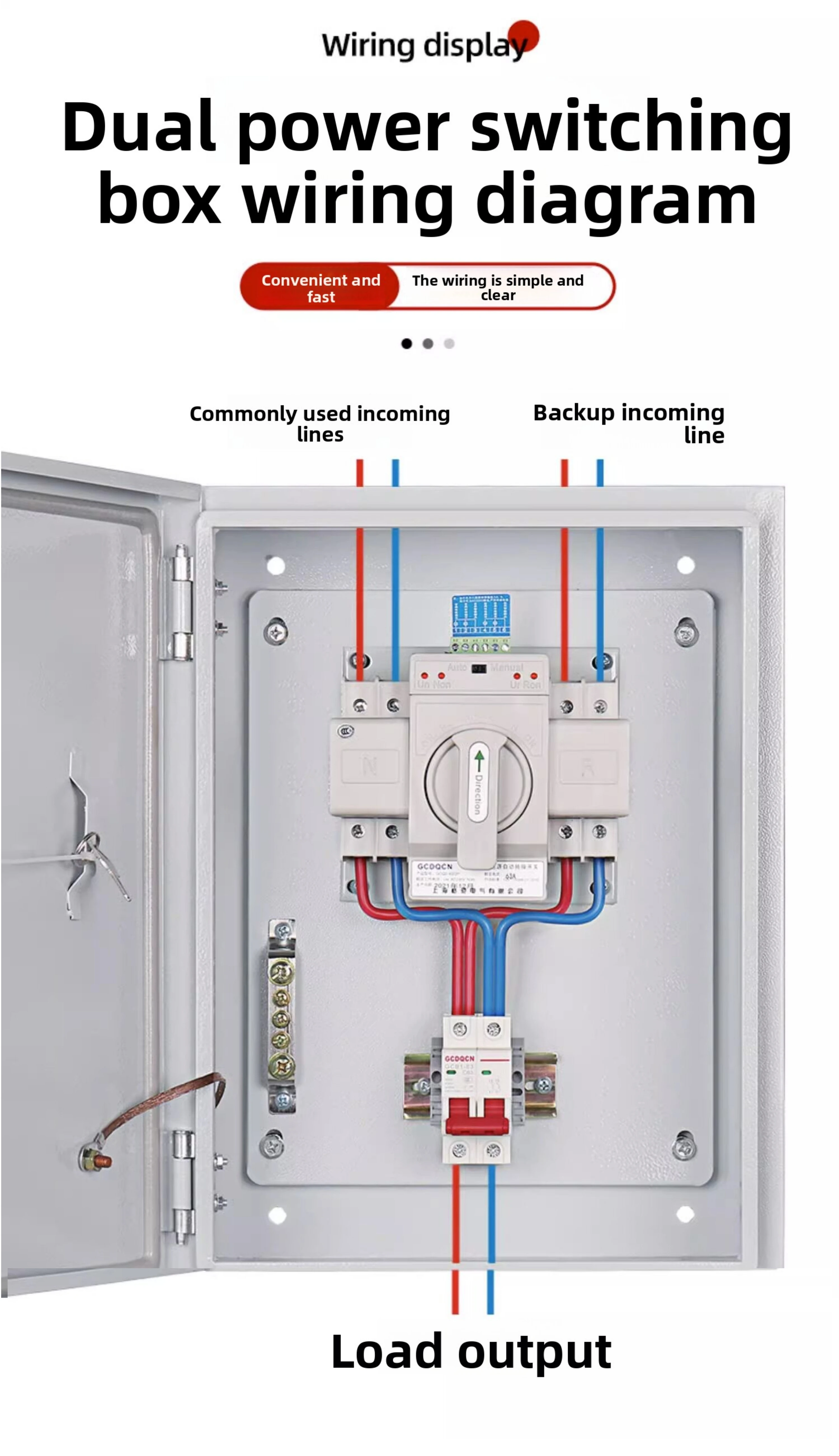 Dual Power ATS Aluminium Electrical Panel Cabinet - 220V-415V Power ...