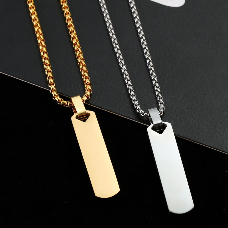Blank Stamp Engraved Pendant