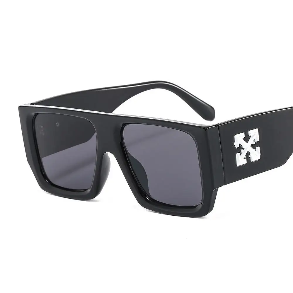 Wholesale 2023 Hot Luxury Brand Oversized Silver Sunglasses Men