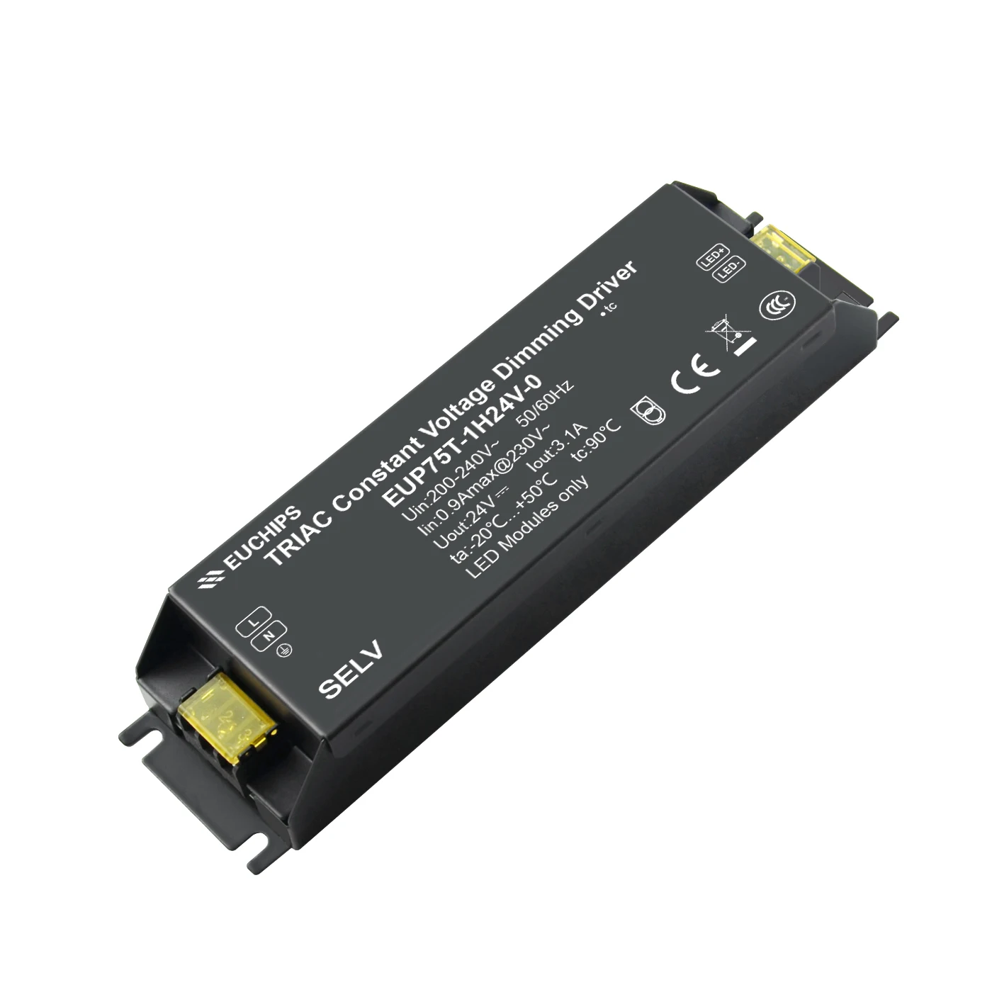 Elv 75w Dimmable Led Driver Constant Voltage Triac Dimming Phase Cut