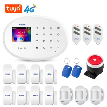 Kerui Wifi 4g Gsm Home Security Alarm System With 2.4 Inch Tft Touch ...