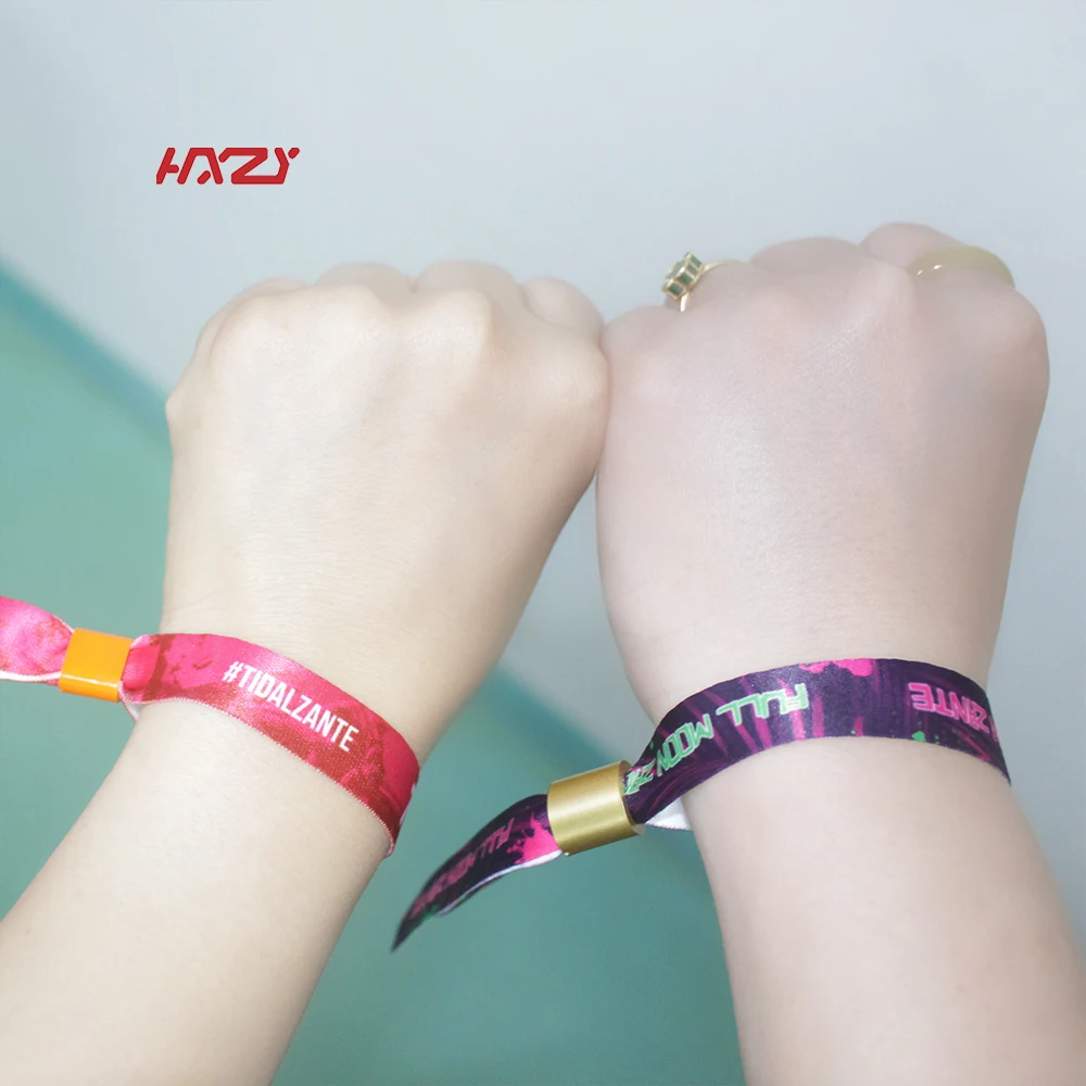 Colorful One Way Plastic Snap Closure Wristband Lock for Wholesale Hxzy