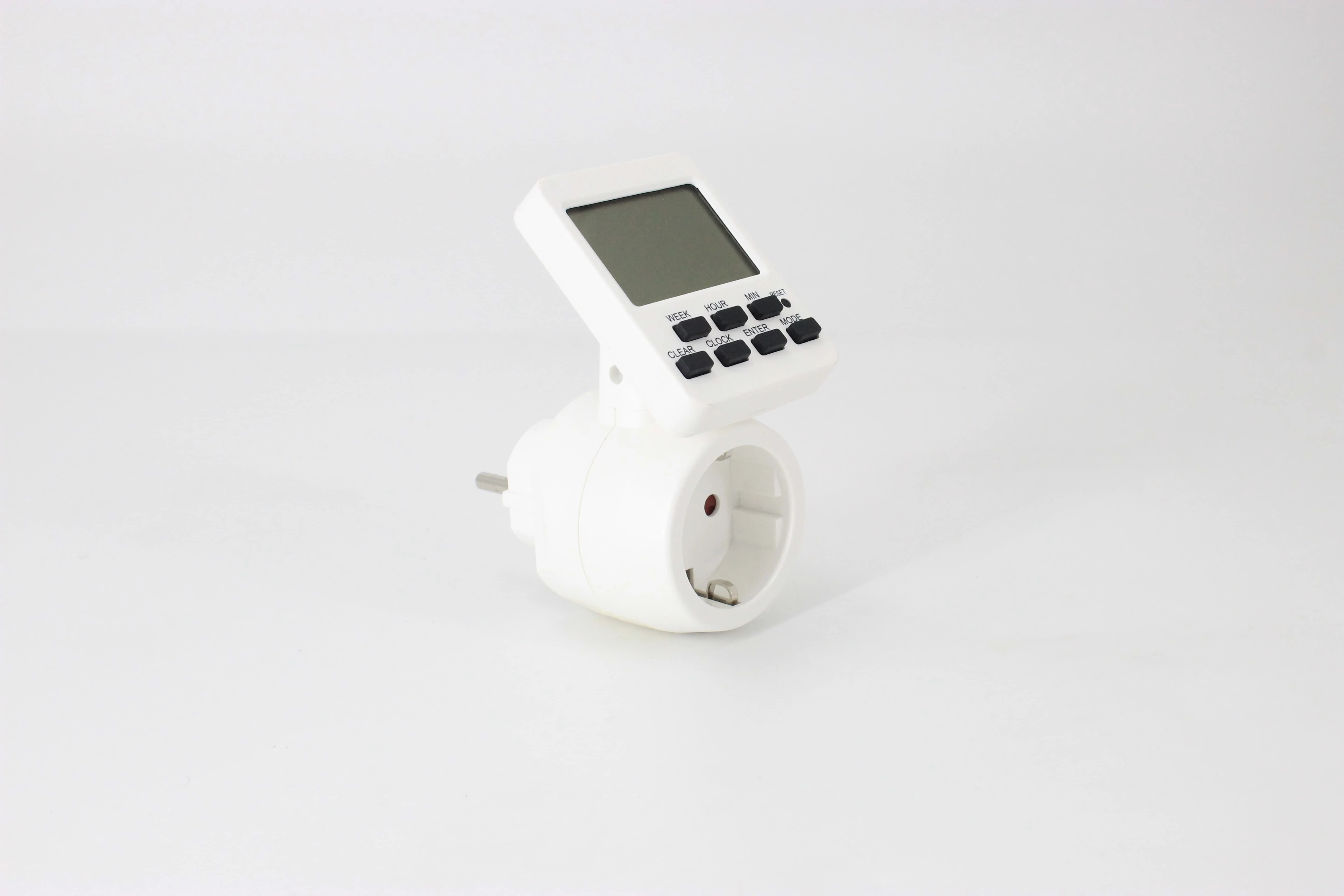 Portable PC Material Power Socket Timer 2.2''LCD Display Electrical Digital 24h 230v Mini Timer Switch