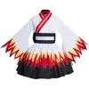 Flame Pillar Maid Skirt (Short) (Kimono Obi Belt with Large Bow)