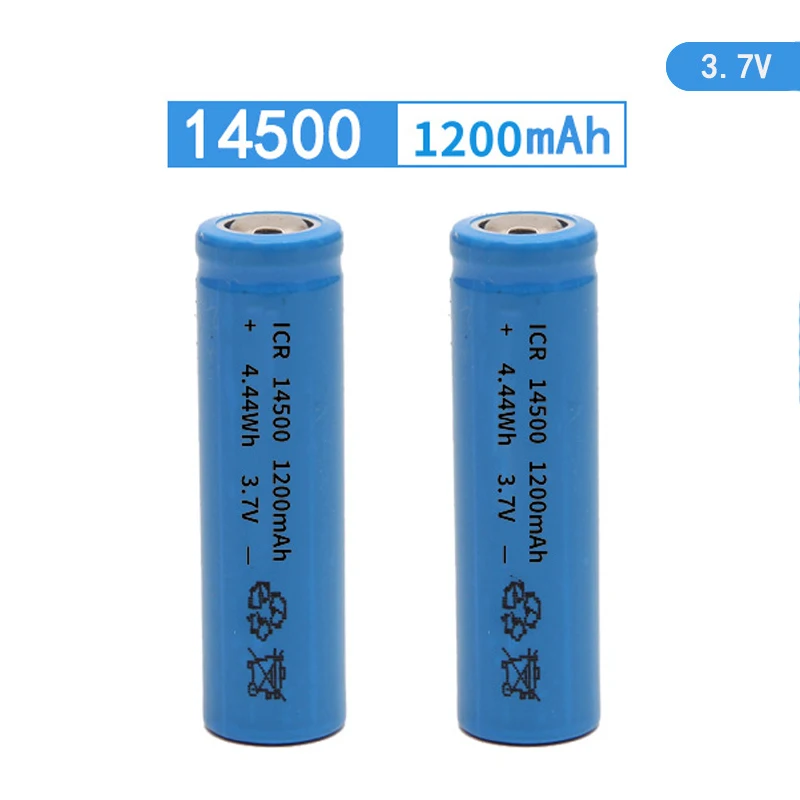14500 400mah 500mah 800mah 1000mah 3.7V リチウムイオンバッテリー