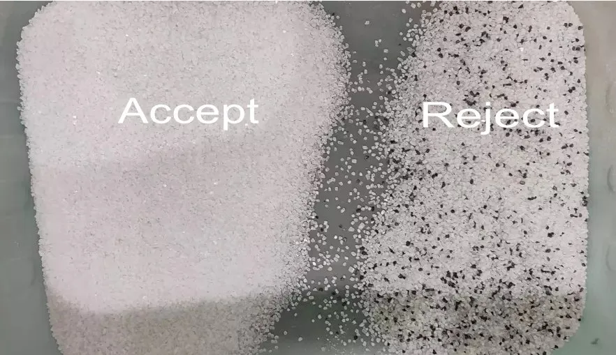 Green blue brown glass color sorter machine High precision rock salt optical sorting machine salt color sorter