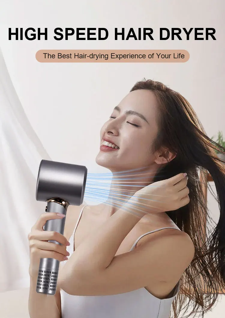 1600w Professional High Speed Protect Hair Negative Ion Hair Dryer Portable Travel Friendly 8237