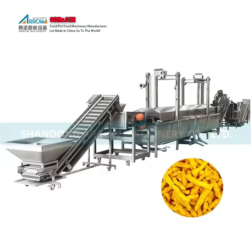Arrow High Quality Continuous Kibbeh Achu Murukku Frying Boondi Murukku Tamales Fryer Machine Price