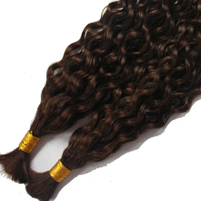 Bulk Loose Deep Curly Human Hair For Braiding Brazilian Remy Braiding Hair Extensions_voghion.com