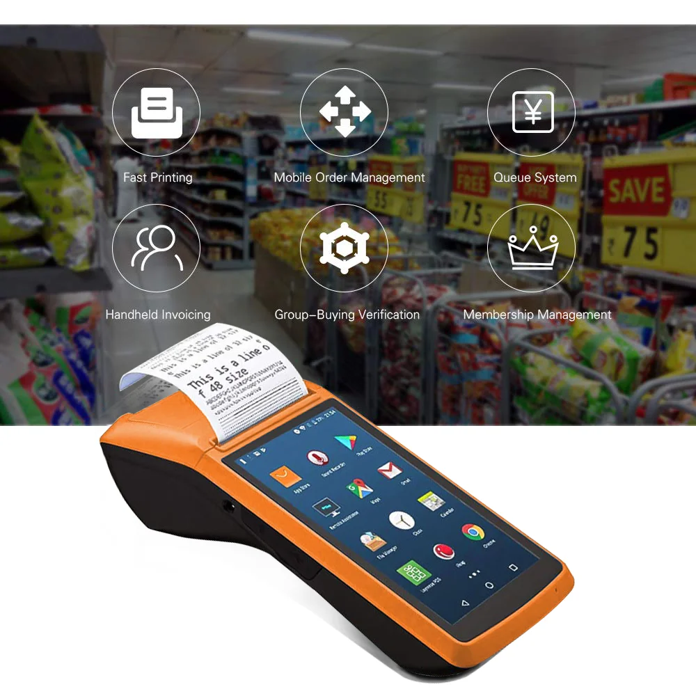Hot Model Pos System Cashier Mobile Handheld Pos Machine With Competitive Price