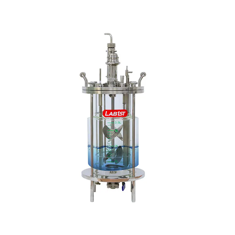 Lab1st Customizable Glass Lab Fermentation Bioreactor 5L 10L 15L 20l Fermentor Bioreactor