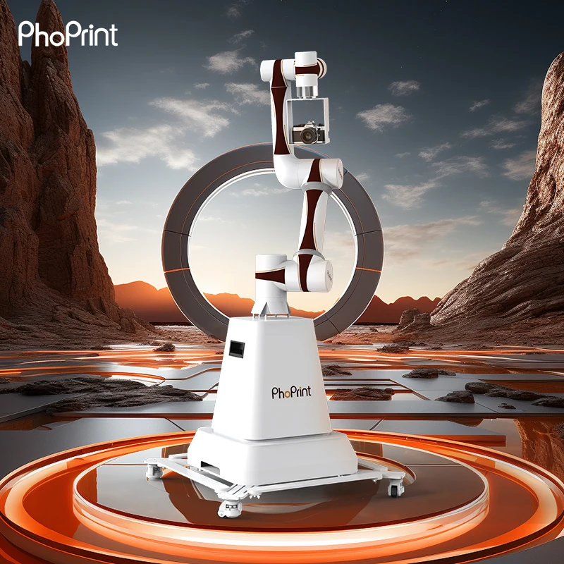 Phoprint Automated Magic Glambot  Robotic Arm Camera Glambot Photo Booth Machine