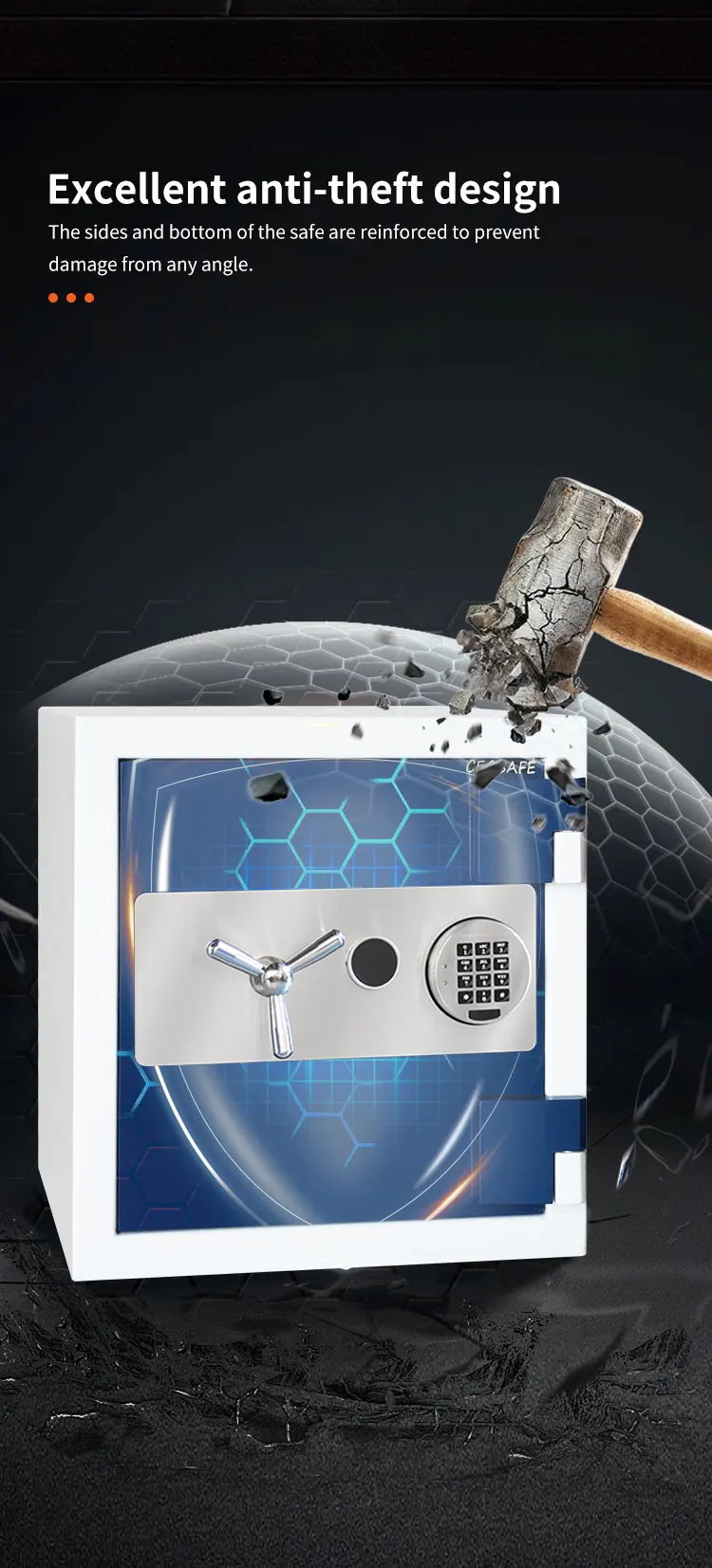 CEQSAFE Fire-proof Safe Document Heavy Duty Large Security Fireproof Safety Boxes supplier