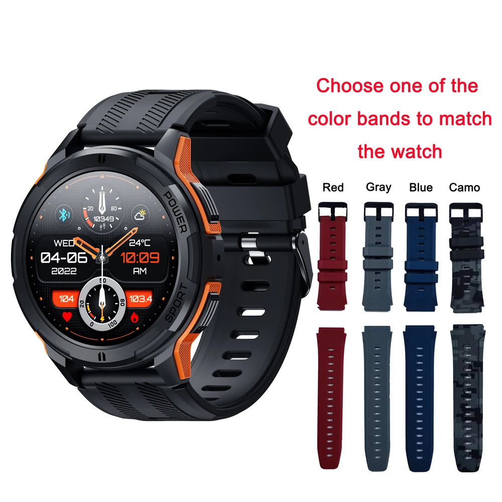 Smartwatch C25 - AMOLED Screen, 1ATM Waterproof, Fitness Tracker