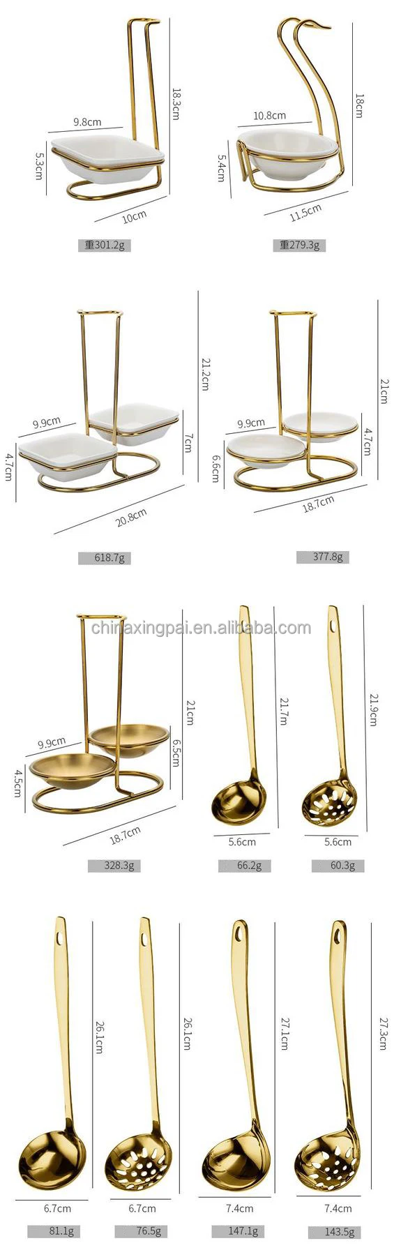 Xingpai 5 Star Hotel Stainless Steel Spoon Rest Lid Holder Vertical