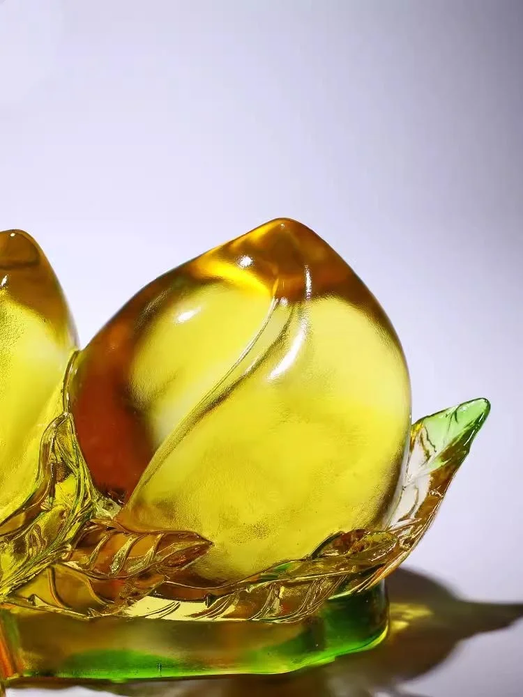 G302 стеклянное ремесло Персиковое украшение на день рождения для старейшин дедушки бабушки 60 70 80 подарок