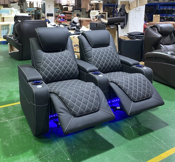 Modern Electric Recliner Sofa For Home Theater Living Room Oem