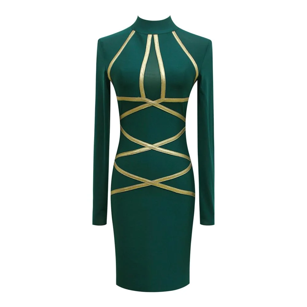 Women Long Sleeve Dress Black Color Evening Party Bodycon Dress Women Long Sleeve Dress Black Color Evening Party Bodycon Dress