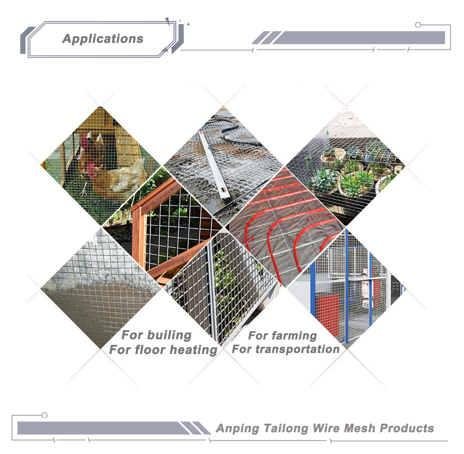 Les produits de vente de TLWY PVC de 1/4 pouce ont enduit ou grillage soudé galvanisé à chaud de fer pour la clôture
