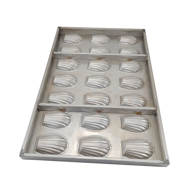 Industrial Baking Tray 21-mold Madeleine Cake Baking Molds Pan Mini Shell  Cake Dessert Baking Tray for Bakery