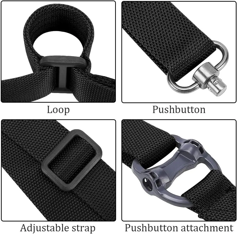 Outdoor Hunting 2 Points Sling Attachment Qd Two Points Sling Swivels ...