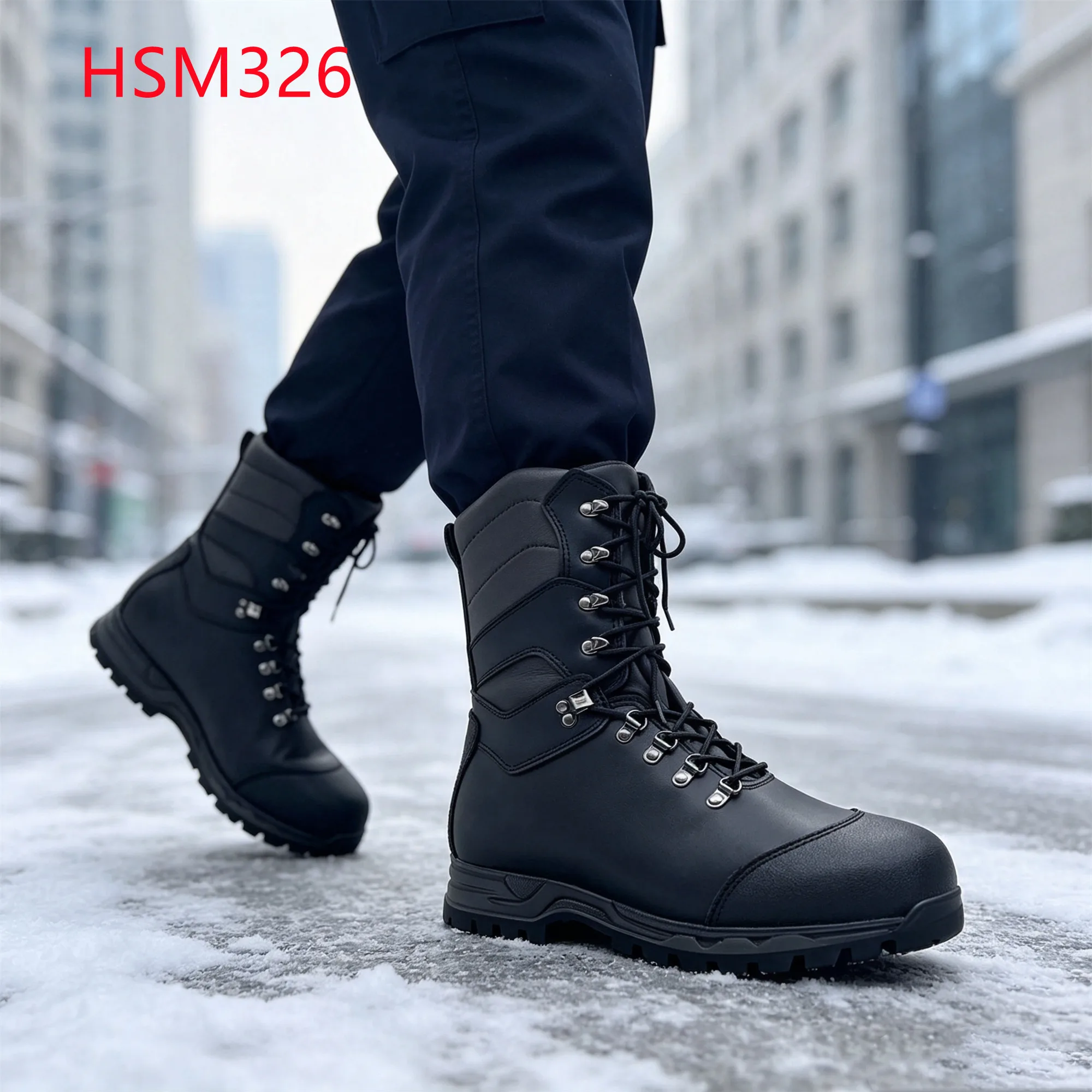 LXG,Anti Kick-Toe Protection Hua Singh Combat Boots in Russia Anti-cold Minus 55 Degree Real Wool Winter Tactical Boots HSM326