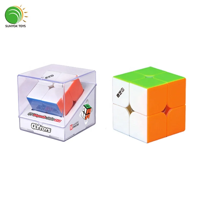 New Design QIYI MS 2x2 3x3 4x4 5x5 Pyraminx Stickerless Magnetic Speed Magic Puzzle Cube