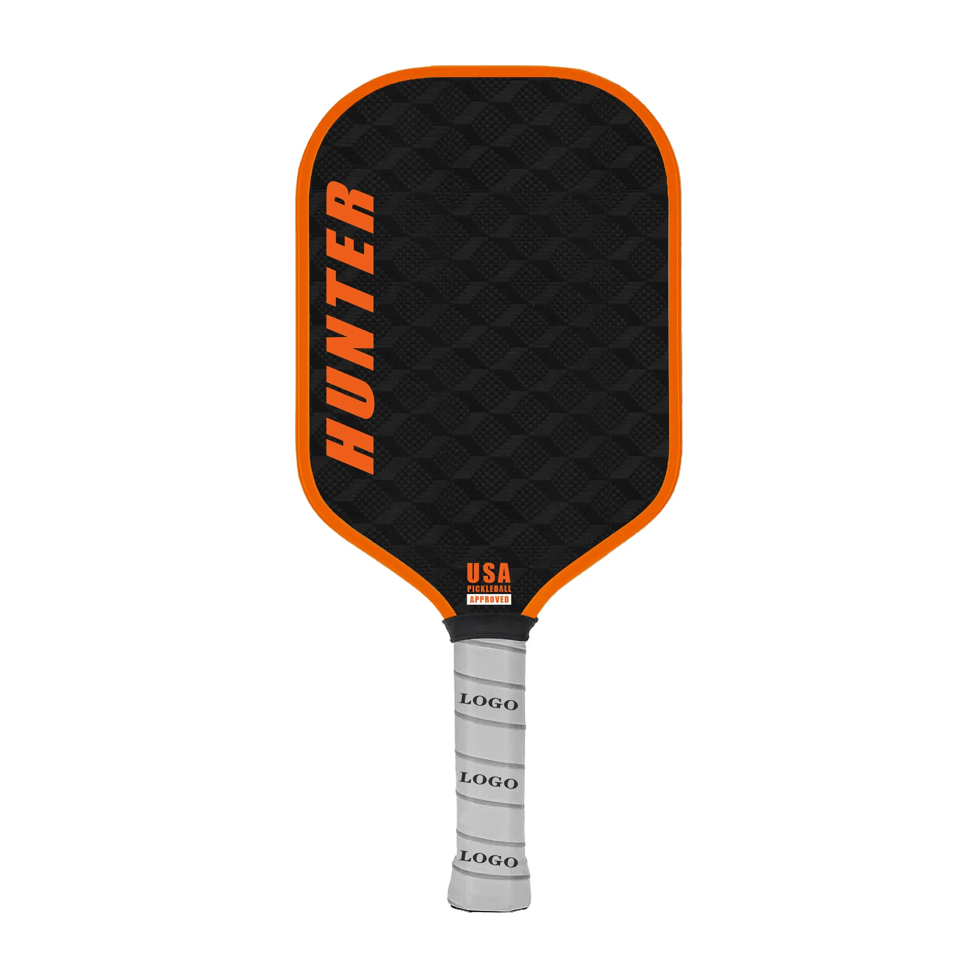 USAPA Approved Carbon Fiber Pickleball Paddle 16mm Thick Custom Logo Portable Edgeless Style for Sport Entertainment Honeycomb