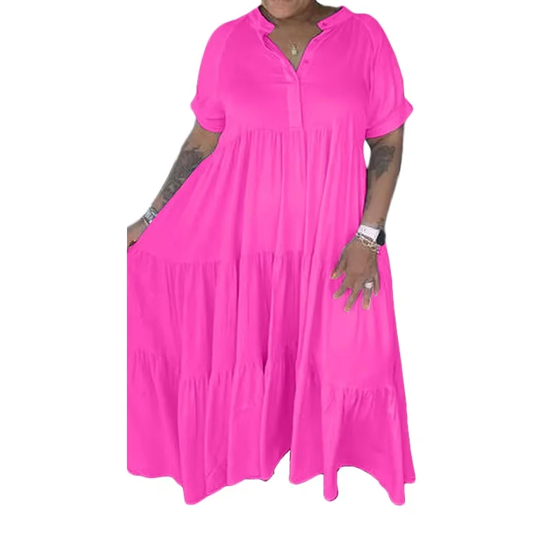 sachin and babi light blue dress Plus Size Angelique Side Slit Knit Maxi Dress - Leslie Sidora x FTF