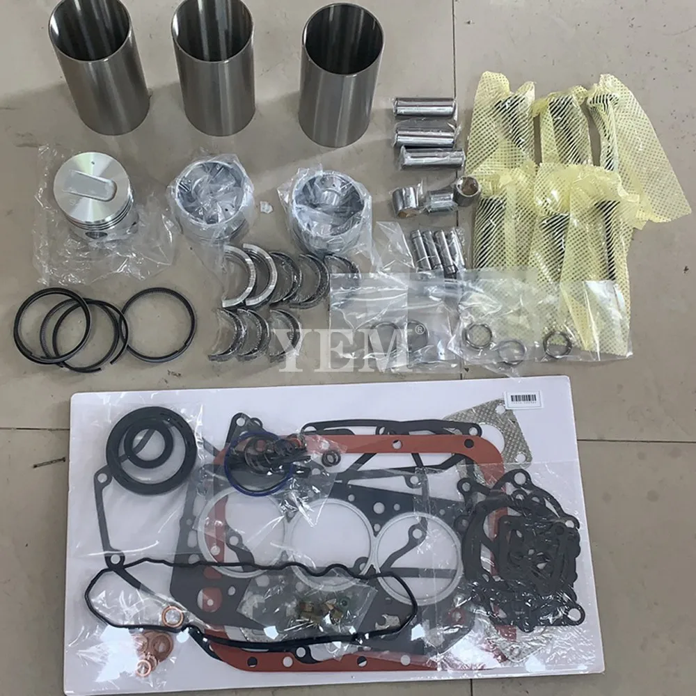 S3L Engine Rebuild Kit With Cylinder Piston Rings Gasket Kit Engine Bearings Valve Kit for Mitsubishi