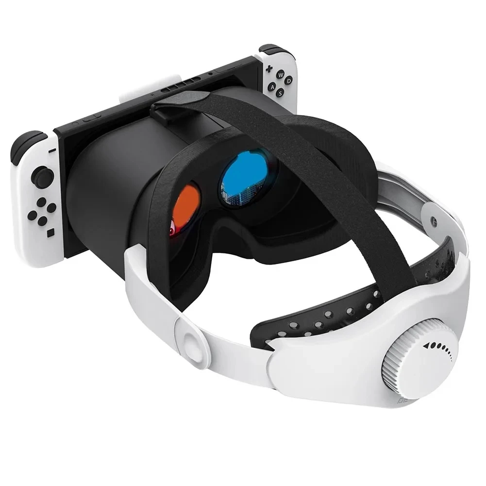 Retro VR Headset for Nintendo Switch OLED - White Glasses