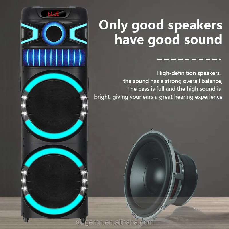 Bluetooth Speaker Luxor Party Speaker NDR-M22003 New Audio Dual 12