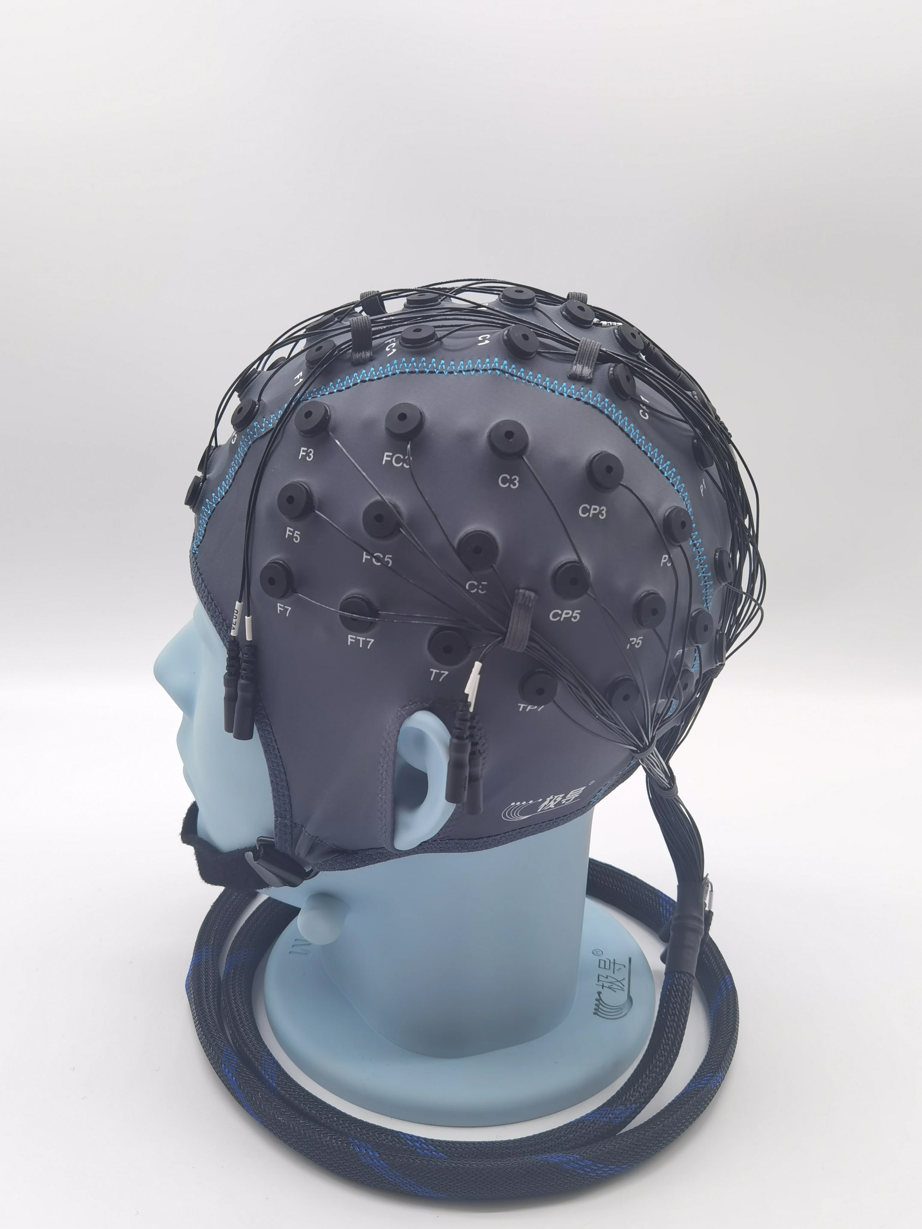 Sintered Ag/AgCl Reusable EEG Monitoring PSG Headset Hat