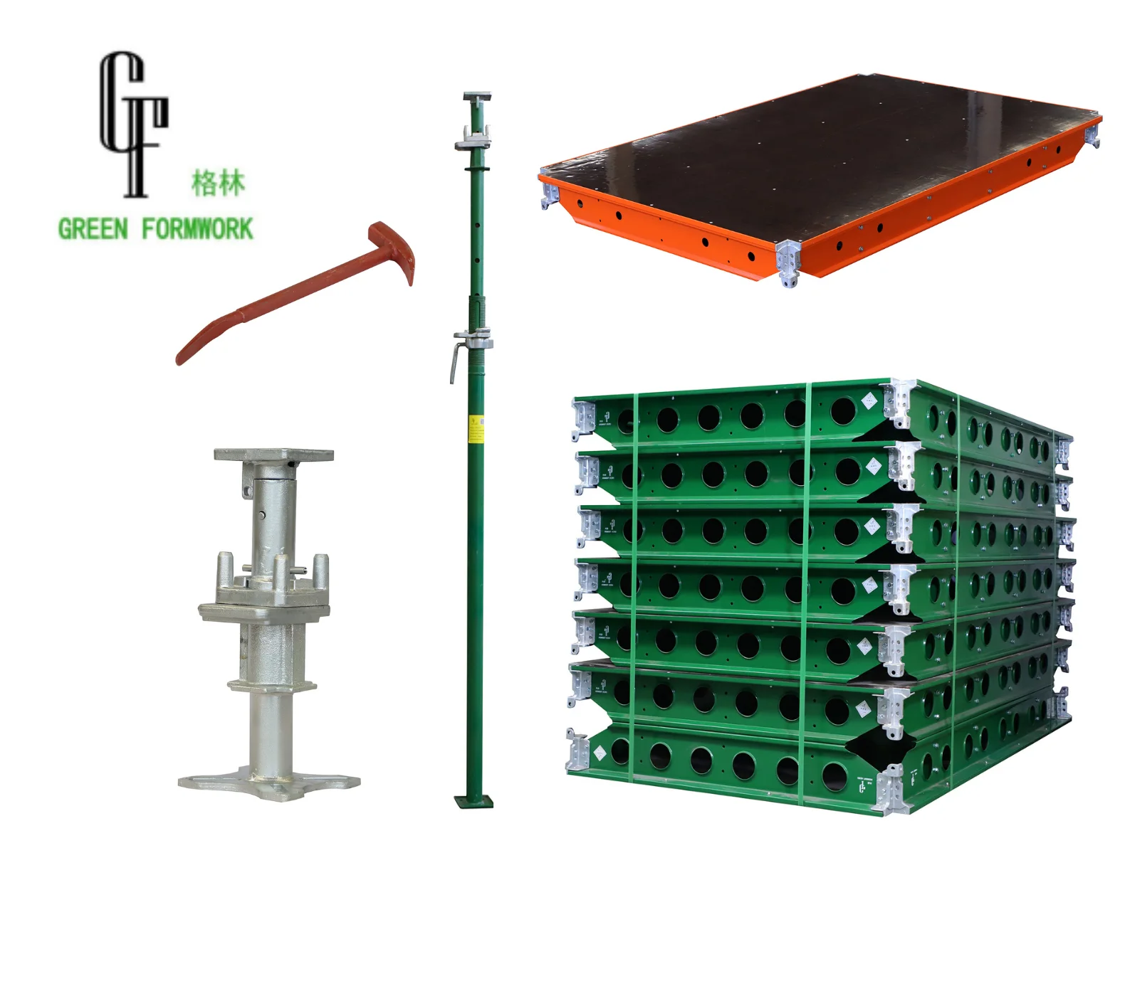 Green Doka Slab Metal Formwork Pre-Cast Concrete Mold Blocks Forms System for Villa Construction and Building Materials