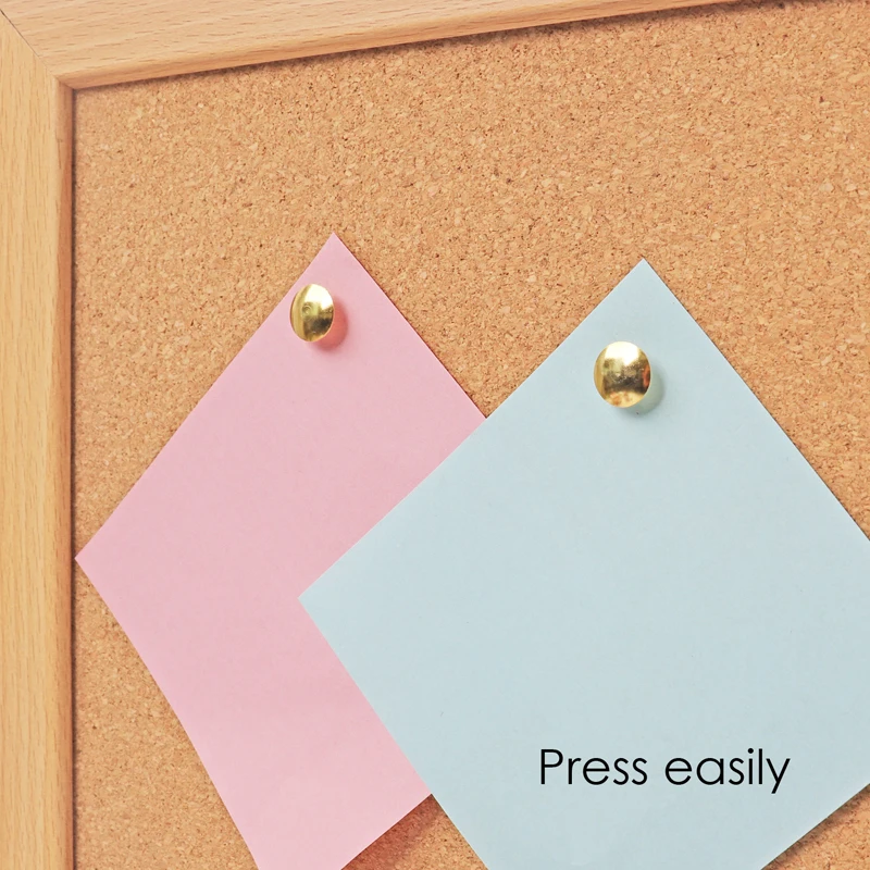 Foska Office Use Golden Metal Thumbtack Pins Stationery for and School with White Board