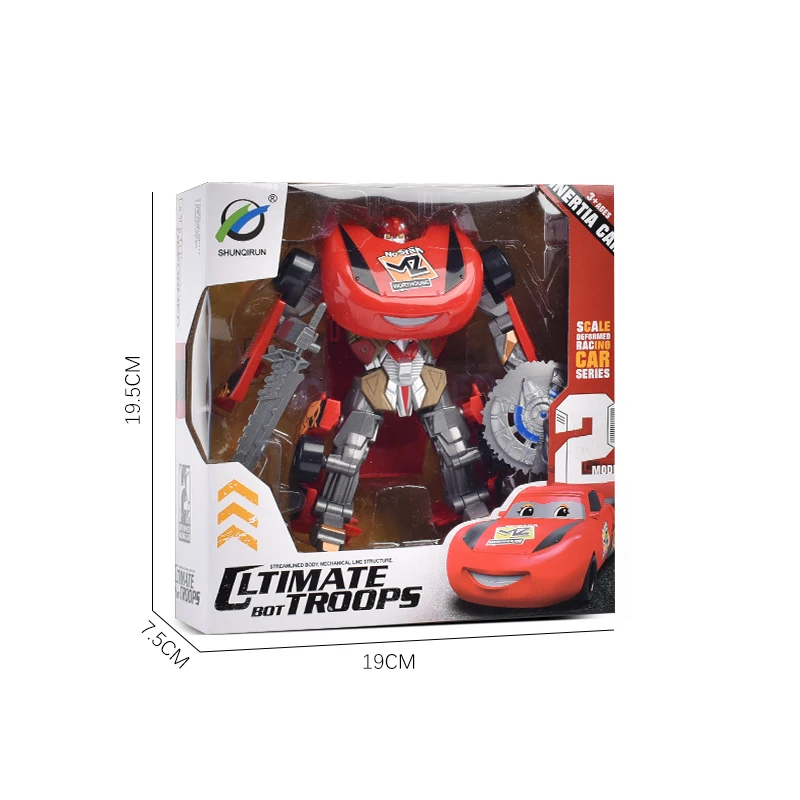 TransformedToy Car Deformation Toys Transformed Robot Plastic Robot Transformation Race Car